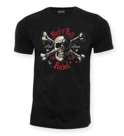 SkullSports (King Kerosin) - Rock 'n Roll Rebel -  Black T-Shirt
