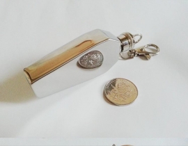 Stainless steel Flask / Key Chain - Hexagonal Coffin