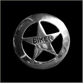 P136 - Pin - Lone Star Biker - Large