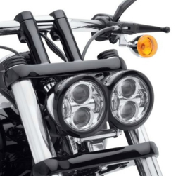 LED DRL For Harley Fat Bob Led headlight Chrome