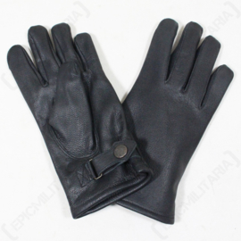 Military Gloves - German Army WW2 - Black Leather Officer Gloves