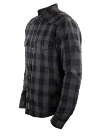 John DOE - MotoShirt LUMBERJACK SHIRT - GREY-BLACK