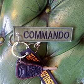 Embroided Keychain - Green & Black - COMMANDO