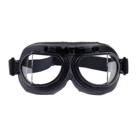 Goggles - RAF / Red Baron style - Classic  BLACK