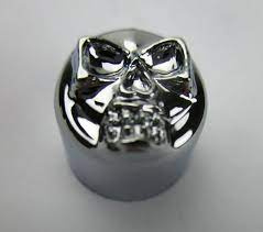 Skull Bolt Cover Set 3/8" Chrome - 50 pack