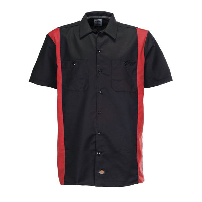 Dickies - S/S work shirt - Black & Red - Limited Edition! | Dickies ...