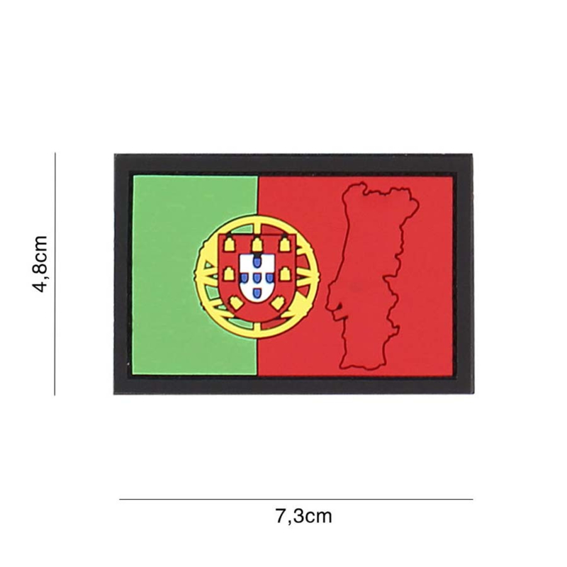 383 - PVC & VELCRO PATCH - Portuguese flag - Portugal - bandeira Portuguesa  | Patches | BadBoy.NL