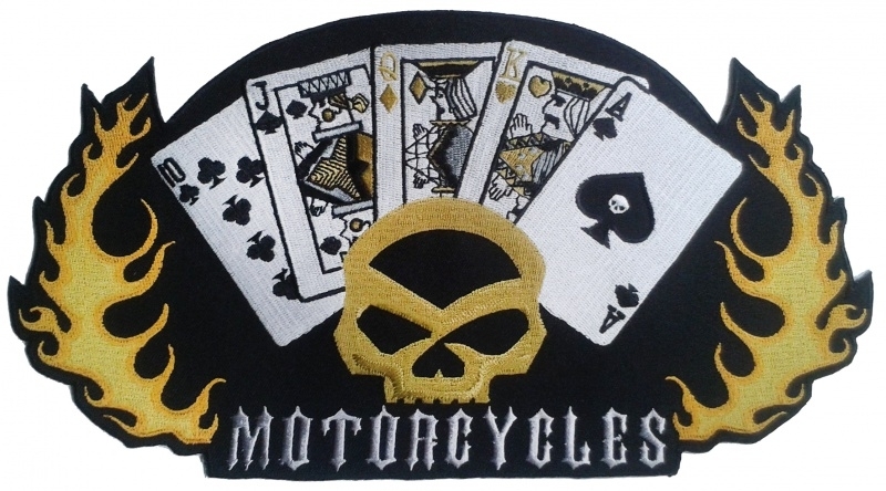 BackPatch - Motorcycles & Cards - XL