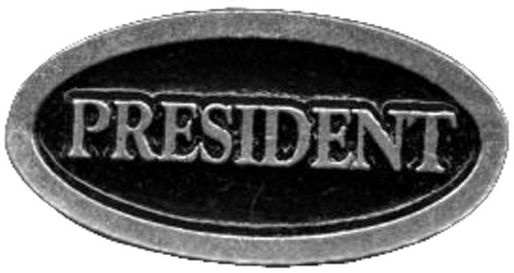 Metal Pin - President