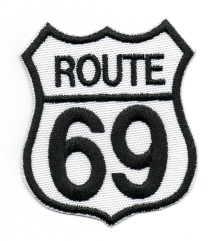 121 - WHITE PATCH - Route 69 | Patches | BadBoy.NL