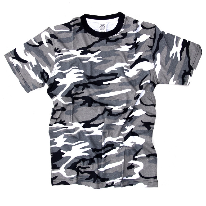 T-shirt Camouflage - Urban / Grey Camouflage - Fostee (Size: XXS ...