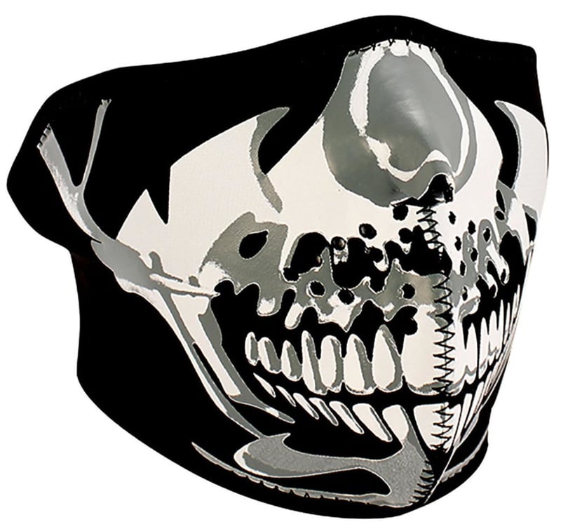 Face Mask Half Zan Headgear Usa Chrome Skull Face Masks Badboy Nl