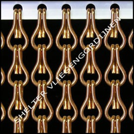 Losse ketting goudgeel 1 meter