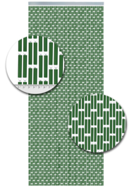 Effen Vliegengordijn Groen (kant en klaar)