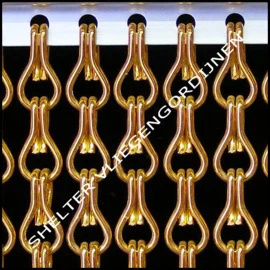 Losse ketting oranje 1 meter