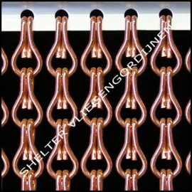 Losse ketting koper 1 meter