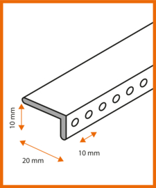 Losse smalle rail zilver