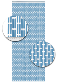 Effen Vliegengordijn Turquoise (doe-het-zelf-pakket)