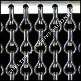 Losse ketting antraciet grijs 1 meter