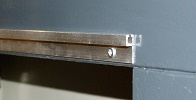 Aluminium ophang/schuif-stoelprofiel  voor brede rail 100cm