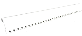 Losse brede Rail wit P78