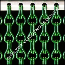Losse ketting donkergroen 1 meter