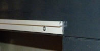Aluminium ophang h-profiel rail wit 100cm