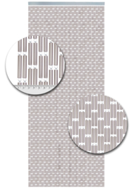 Effen Vliegengordijn Zilver Metallic (kant en klaar)