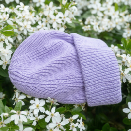 Poudre Organic - Biokatoenen beanie Adult Lavender