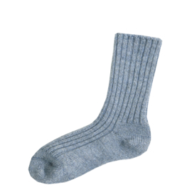 Joha wollen sokken licht denim melange