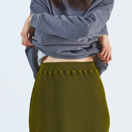 Poudre Organic - Women's ribbed skirt long