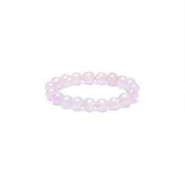 Elastische ring met rozenkwarts