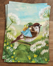 Iris Esther - Ansichtkaart Tiny Travels