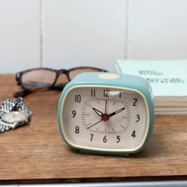 Retro alarm wekker blauw