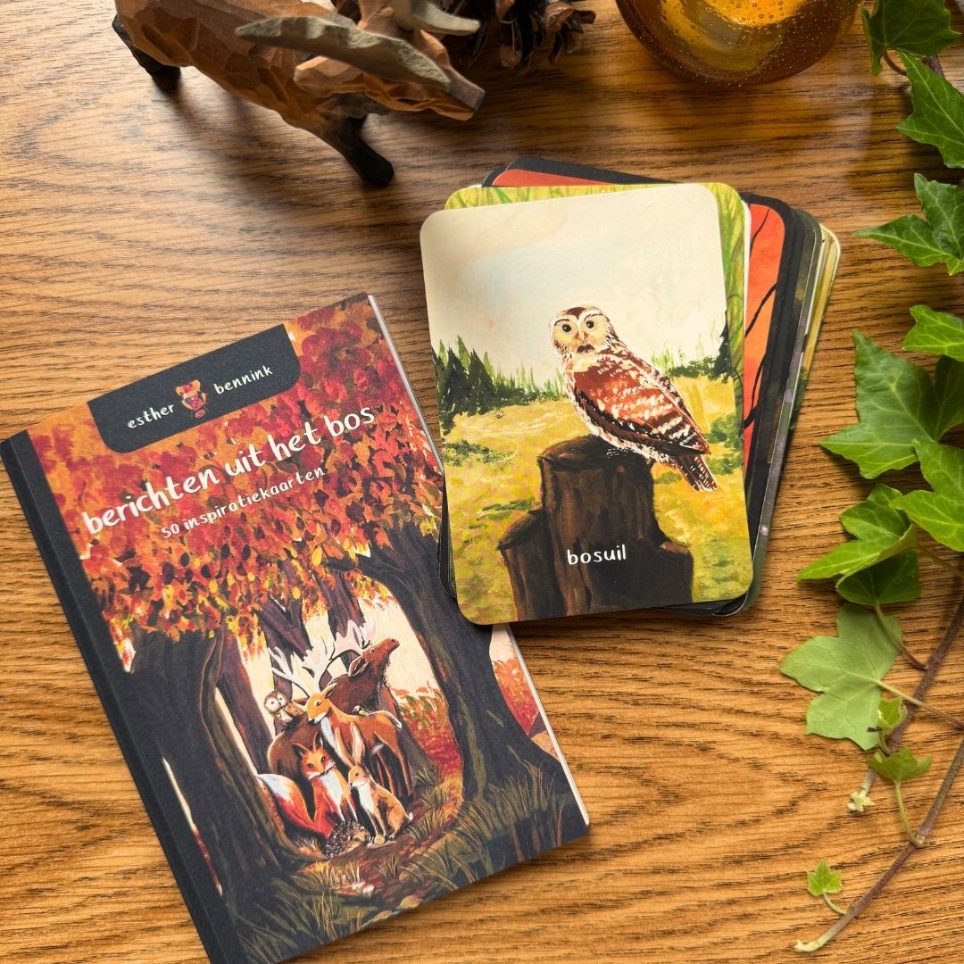 Esther Bennink - Inspiratiekaarten met boek - Uit het bos