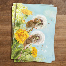 Iris Esther - Ansichtkaart Dandelion Fun