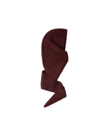 Matona Women - Hooded scarf wool - bordeaux