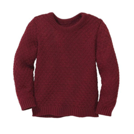 Disana Aran Wollen Sweater Bordeaux