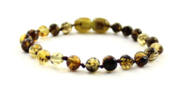 Barnsteen armbandje kind olive