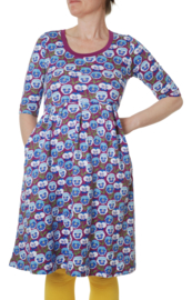Duns Sweden Scoopdress Dames Pansy Hyacinth