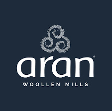Aran Woollen Mills - Schipperstrui van merinowol denim blauw Adult