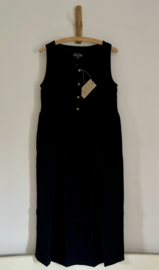 Simply Grey dames linnen  Hinterland dress zonder mouw en extra lengte, zwart
