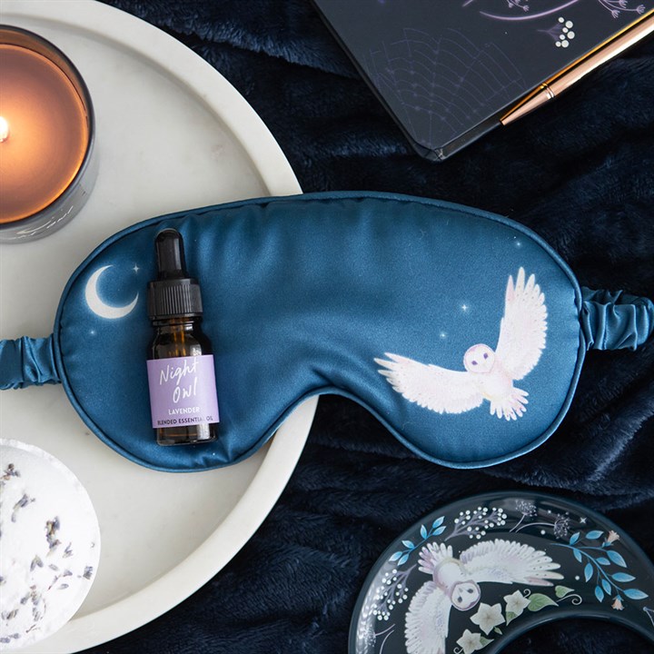Slaapmasker Owl met essentiële olie