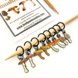 Firefly Notes - Steekmarkeerders Mushrooms set 8