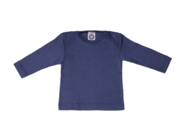 Cosilana wolzijden baby longsleeve uni marine