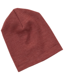 Engel Natur wolzijden beanie Copper