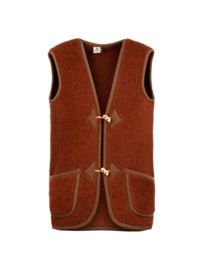 Alwero - Wollen bodywarmer Adult Cognac