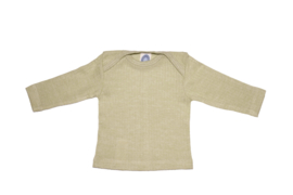 Cosilana wolzijdekatoen baby longsleeve groen