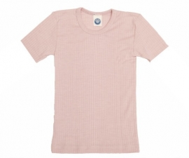 Cosilana wolzijdekatoenen shortsleeve roze