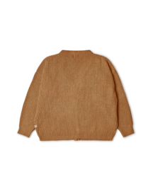 Matona Women Wool Knit Cardigan Ochre